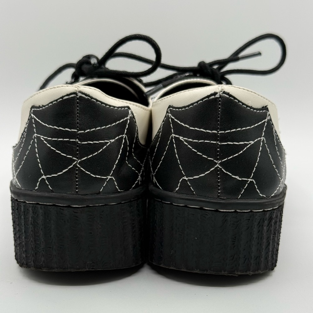 Creepers StrangeCvlt- Krypt Spider Web White/Black Size 7 - Picture 8 of 15